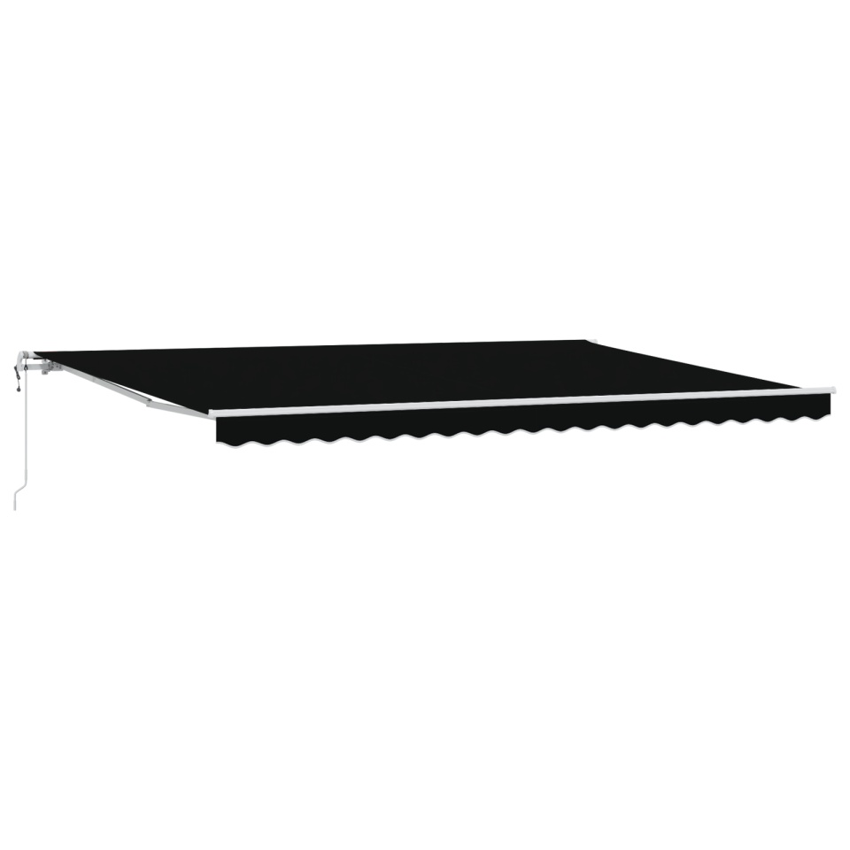 Marchiză retractabilă automată neagră 500x300 cm, Material pentru cadru de 5x3 m negru - 1 | YEO