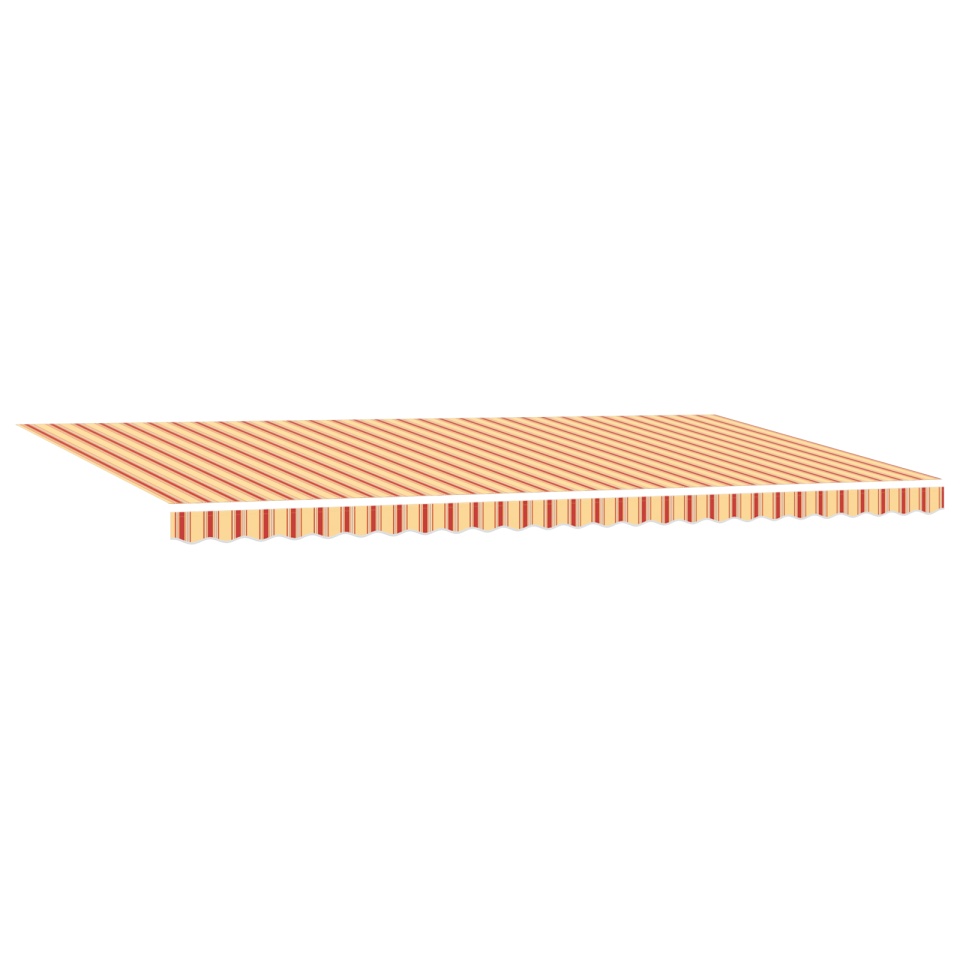 Marchiză Retractabilă Manuală cu LED Galben și Portocaliu 600x300 cm - 1 | YEO