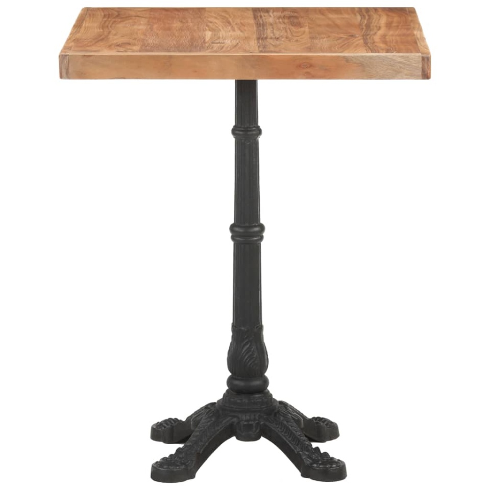 Masă de bistro, 60 x 60 x 76 cm, lemn masiv de acacia - 1 | YEO