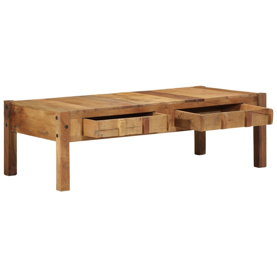 Masa de cafea 110x55x35 cm Lemn masiv recuperat - 2 | YEO