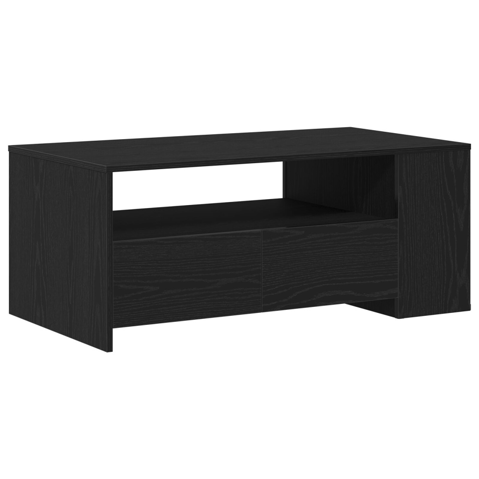 Masă de cafea din stejar negru 102x55x43.5 cm fabricată din lemn stratificat - 1 | YEO