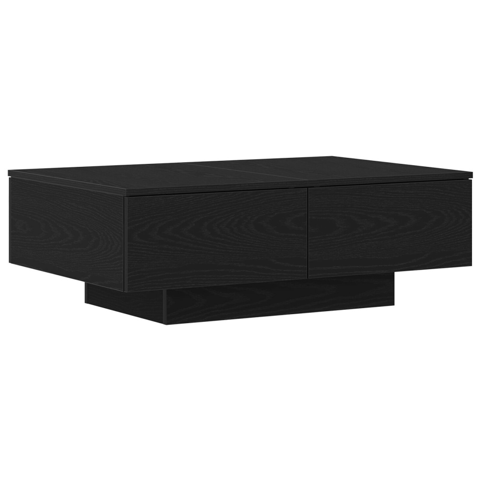 Masa de cafea Neagră din Stejar 90x60x31 cm din Lemn Prelucrat - 1 | YEO