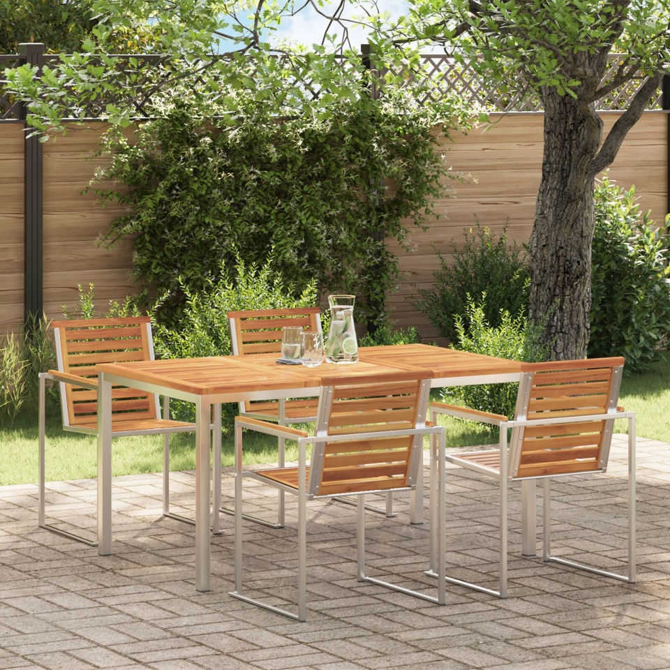 masă de dining 150x90x75 cm lemn masiv de acacia
