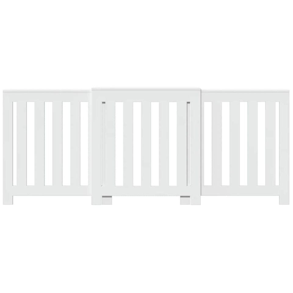 Mască pentru calorifer, alb, 205x21,5x83,5 cm, lemn prelucrat - 2 | YEO