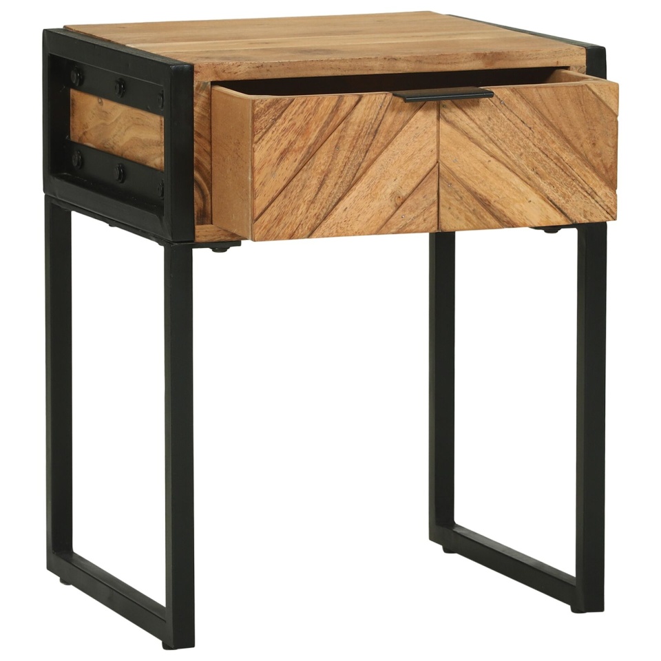 Noptieră 40x35x50 cm Lemn masiv de acacia - 2 | YEO