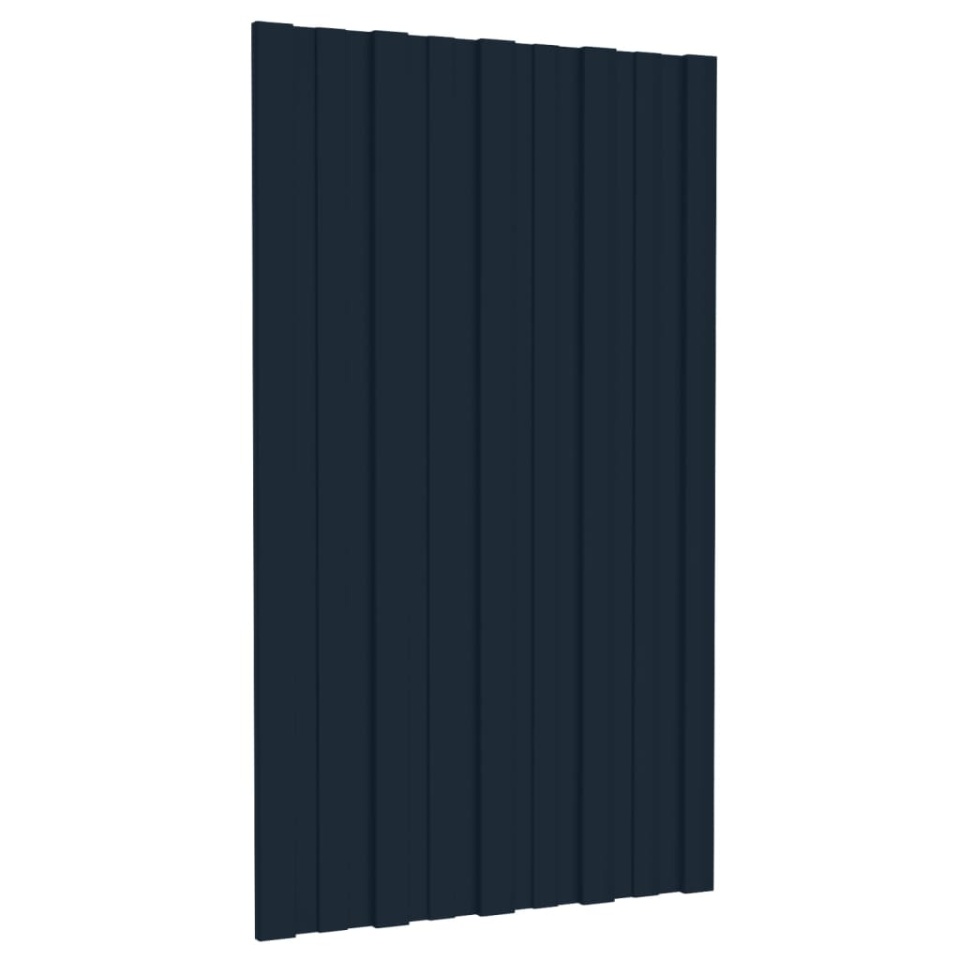 Panouri pentru acoperiș 36 buc antracit 80x45cm oțel galvanizat - 3 | YEO