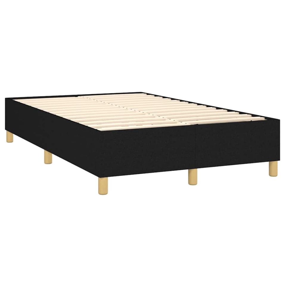 Pat box spring cu saltea, negru, 120x190 cm, catifea - 3 | YEO