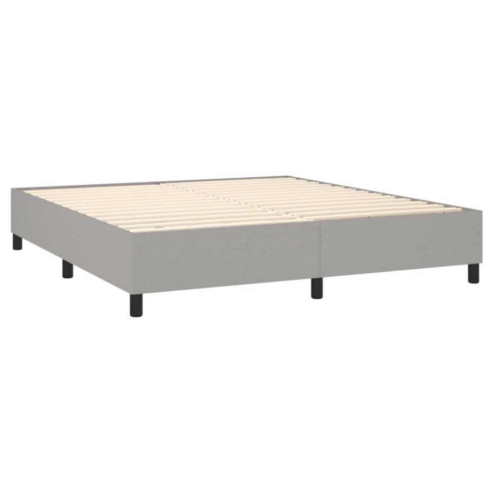Pat continental, gri deschis, 180x200 cm, material textil - 3 | YEO