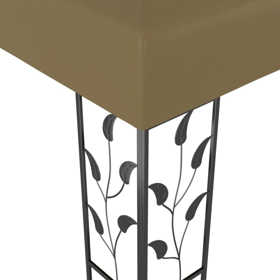 Pavilion de grădină, gri taupe, 3 x 3 m, 180 g/m² - 2 | YEO