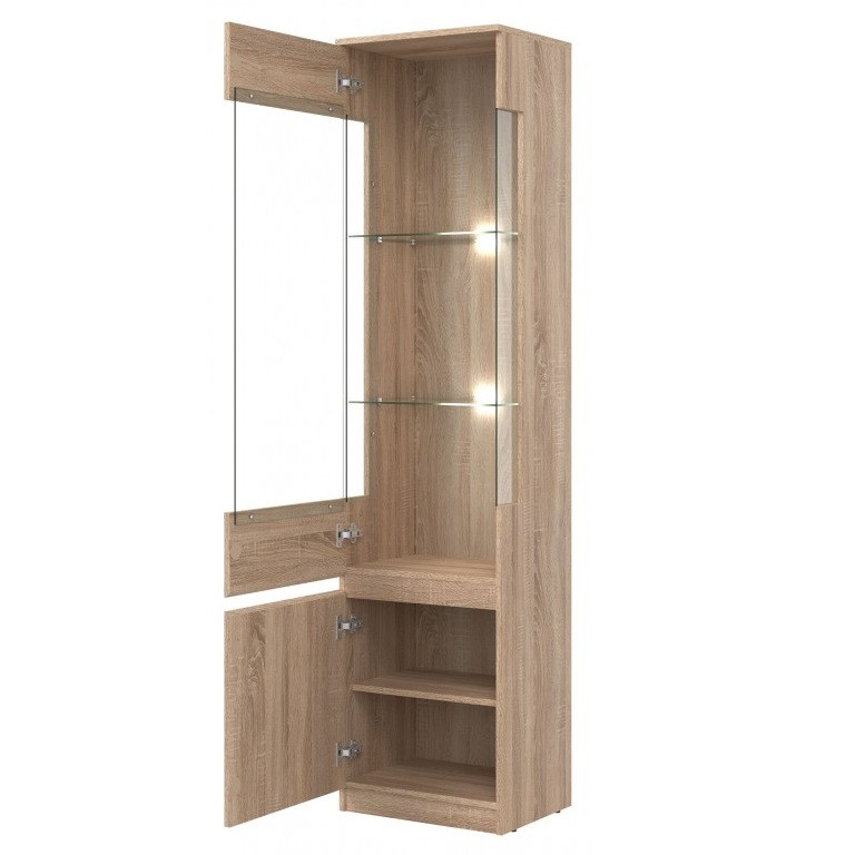 REMI Vitrina cu două uși L/P 2D OAK SONOMA/OAK SONOMA - 3 | YEO