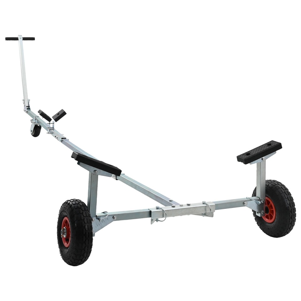 Remorcă pentru bărci cu 3 roți, pliată și ajustabilă, 160 kg, din oțel - 3 | YEO
