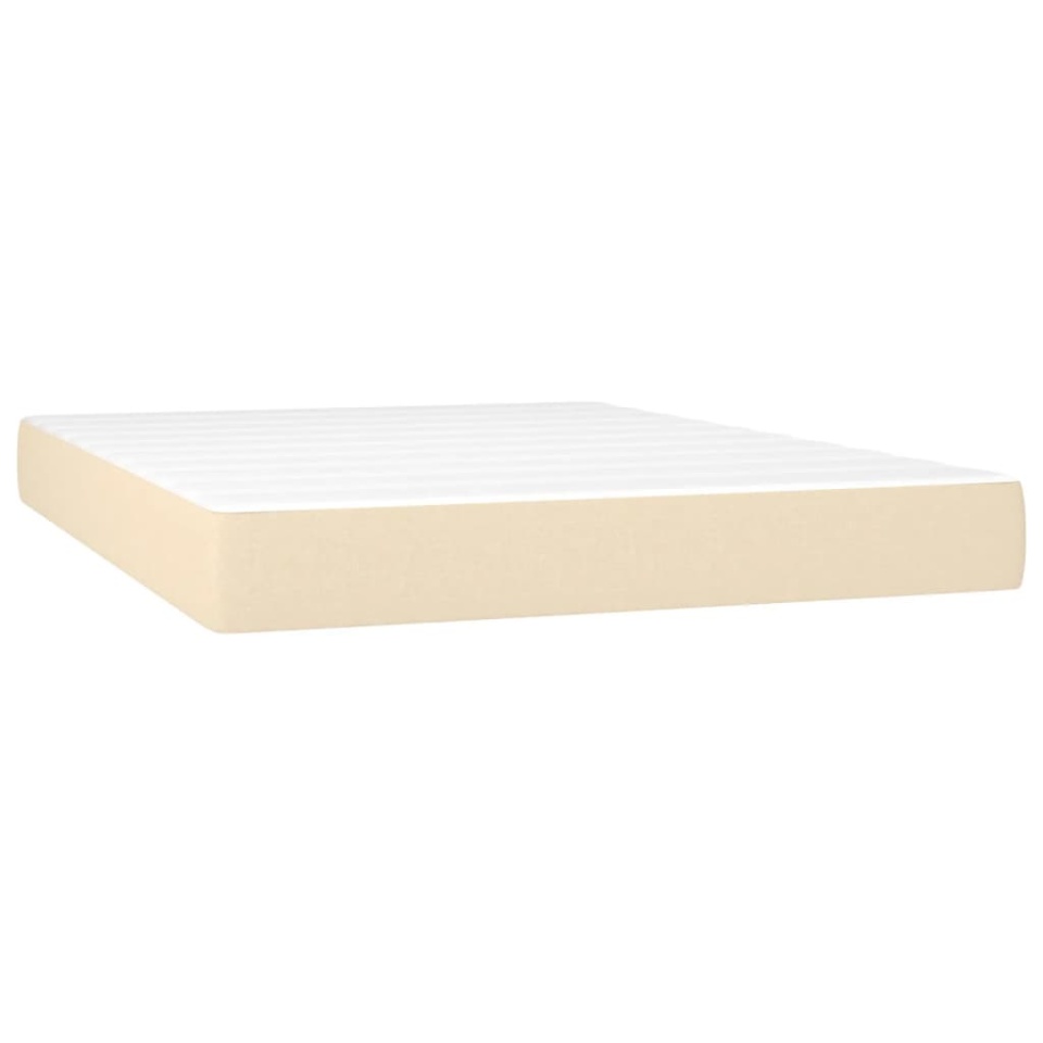 Saltea de pat cu arcuri, crem, 140x200x20 cm, textil - 1 | YEO