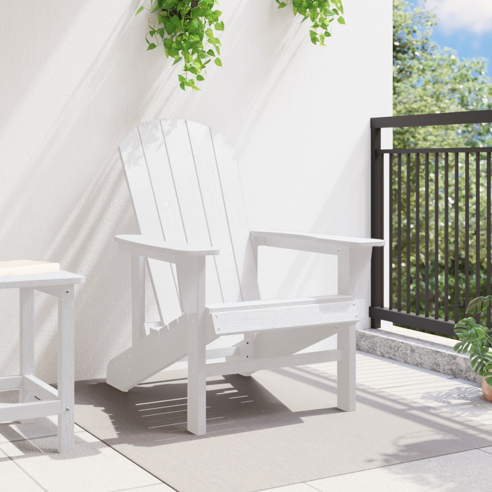 Scaun Adirondack Alb 74x82x91 cm HDPE - 2 | YEO