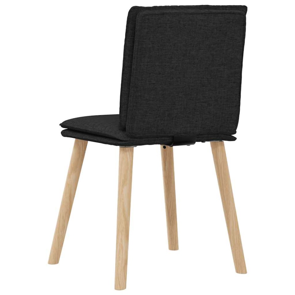 Scaune de bucătărie, 2 buc. negru, textil - 4 | YEO