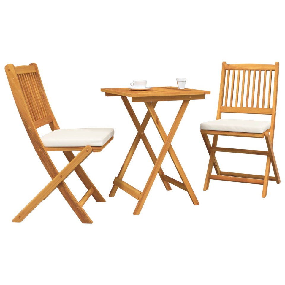 Set Bistro Grădină 3 Piese Lemn Masiv Acacia - 2 | YEO