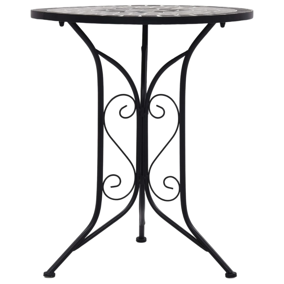 Set bistro mozaic, 3 piese, gri, placă ceramică - 2 | YEO
