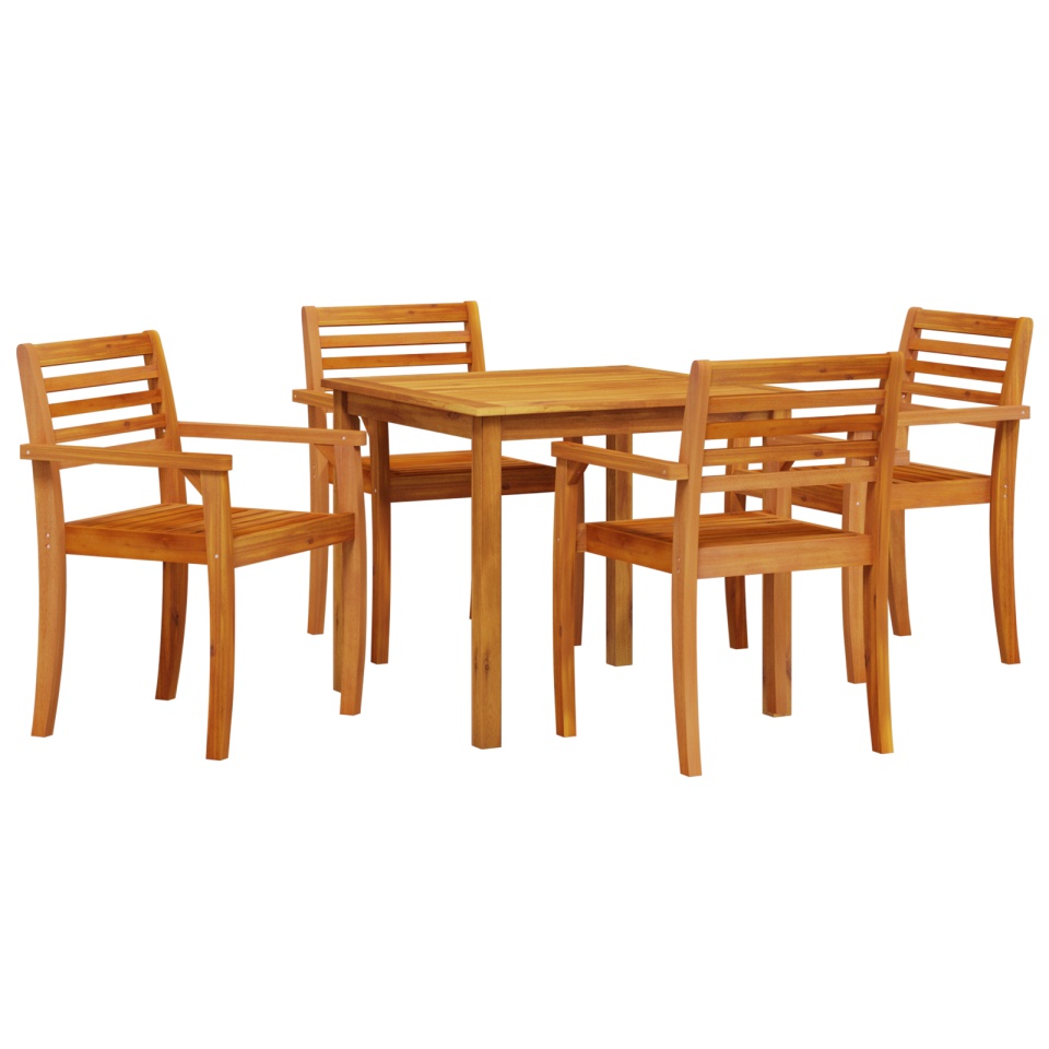 Set de dining pentru grădină , 5 piese, din lemn masiv de acacia - 1 | YEO