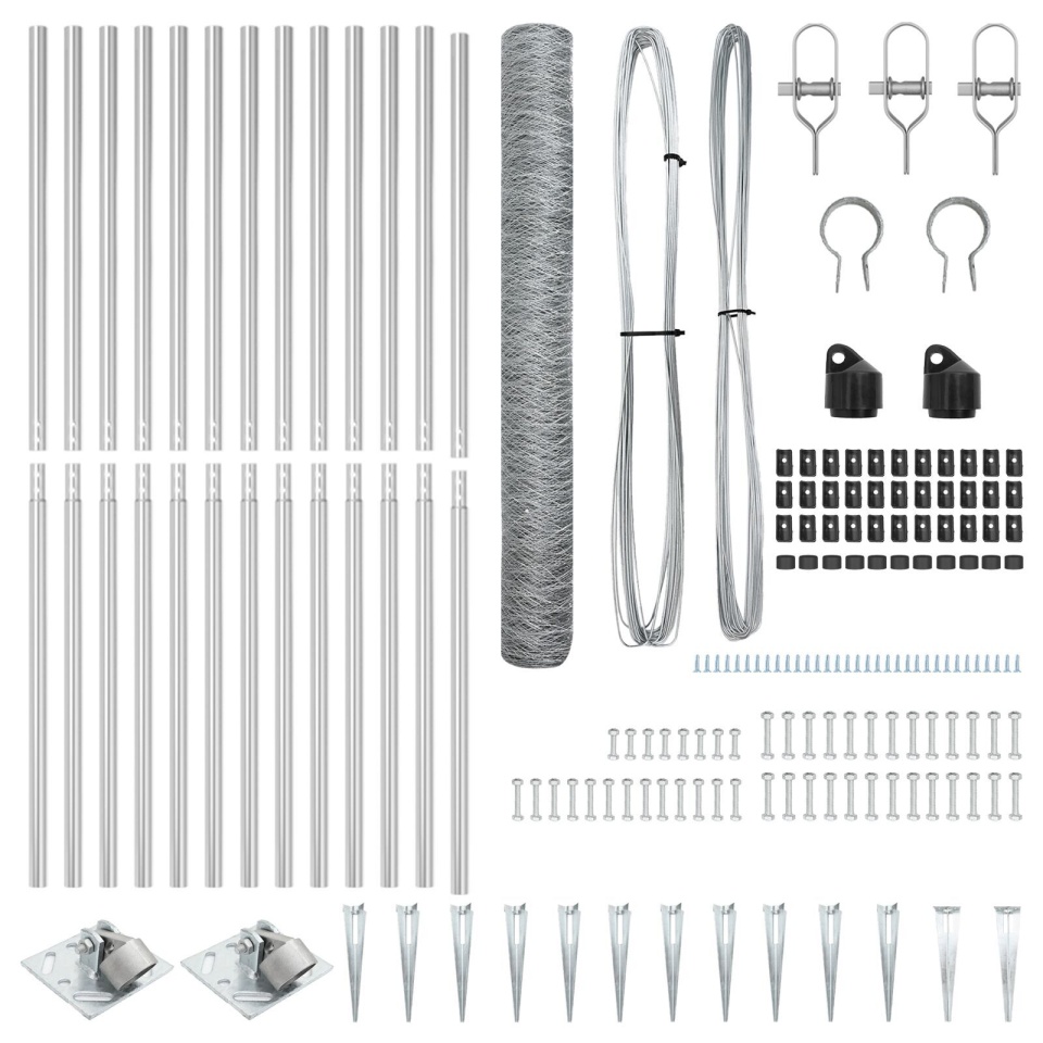 Set de Gard Set de 2 Oțel Galvanizat 25 x 1.2 m Durabil - 3 | YEO