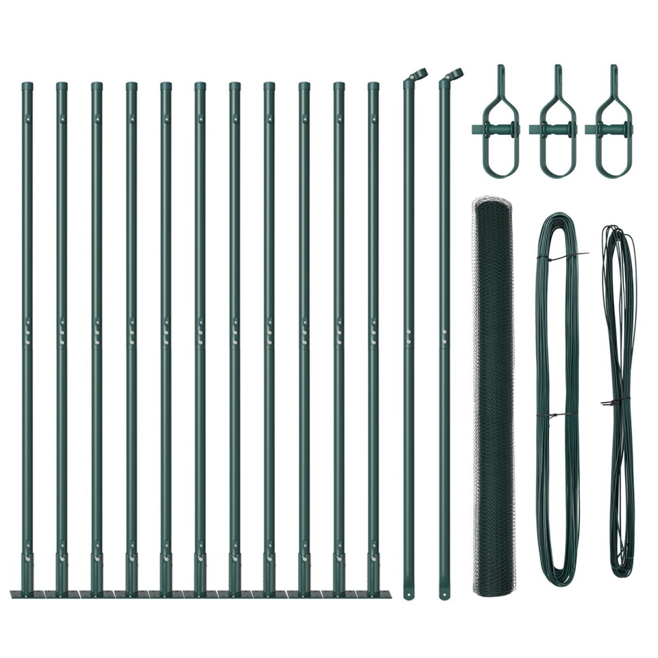 Set de Garduri Set de 2 Verde Oțel, PVC 25 x 1.5 m Durabil - 1 | YEO