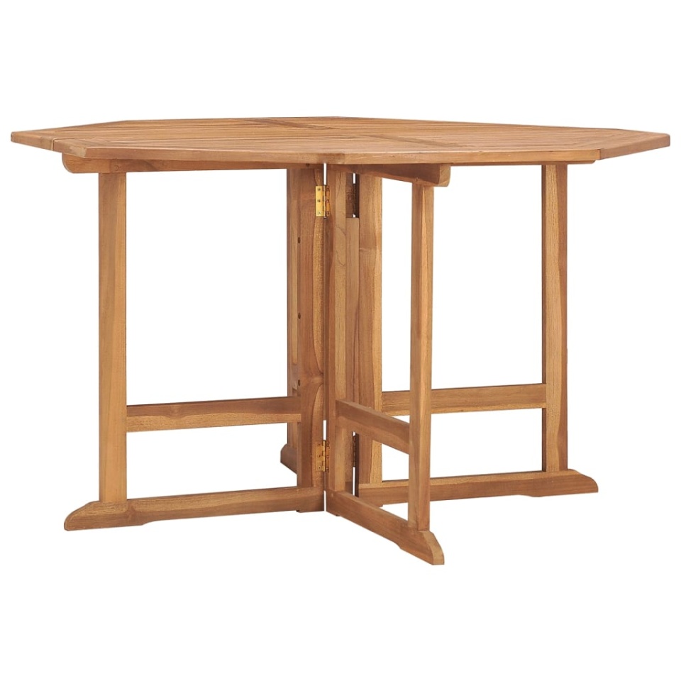 Set de mobilier de exterior pliabil, 5 piese, lemn masiv de tec - 3 | YEO