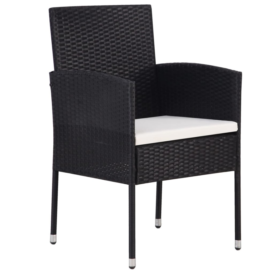 Set de servit masa pentru grădină, 5 piese, negru - 2 | YEO