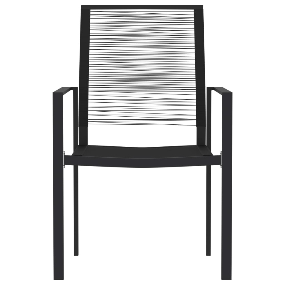 Set de servit masa pentru grădină, 5 piese, negru - 3 | YEO