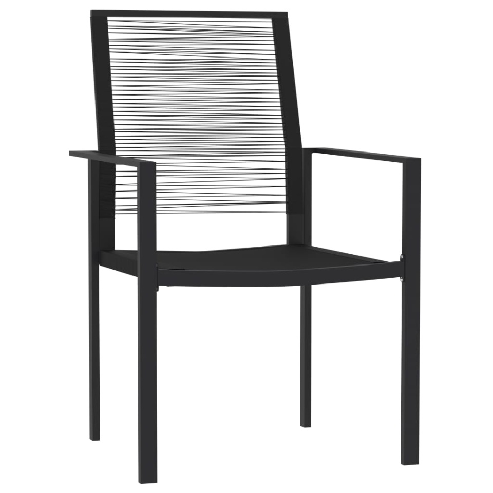 Set de servit masa pentru grădină, 7 piese, negru - 2 | YEO