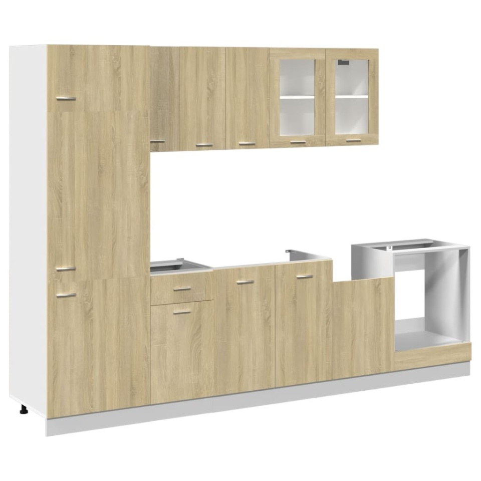 Set dulap de bucătărie “Lyon”, 8 piese, stejar sonoma - 1 | YEO