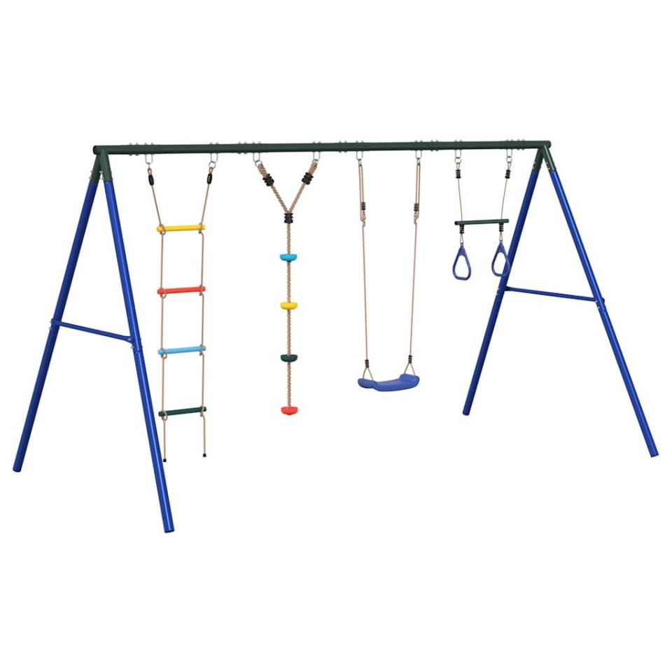 Set leagăn de exterior, cu leagăn, trapez, scară și leagăn disc - 1 | YEO