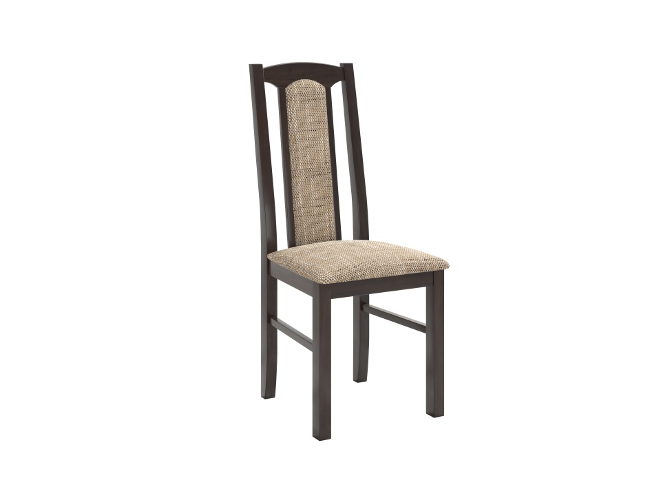Set masa extensibila jork 200x250 cm, lemn masiv wenge, cu 10 scaune tapitate stofa gri, s-37 W2 - 3 | YEO