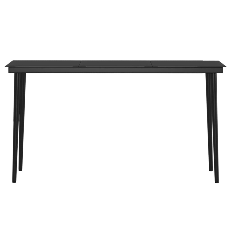 Set masă pentru grădină, 5 piese, cu perne, negru - 4 | YEO
