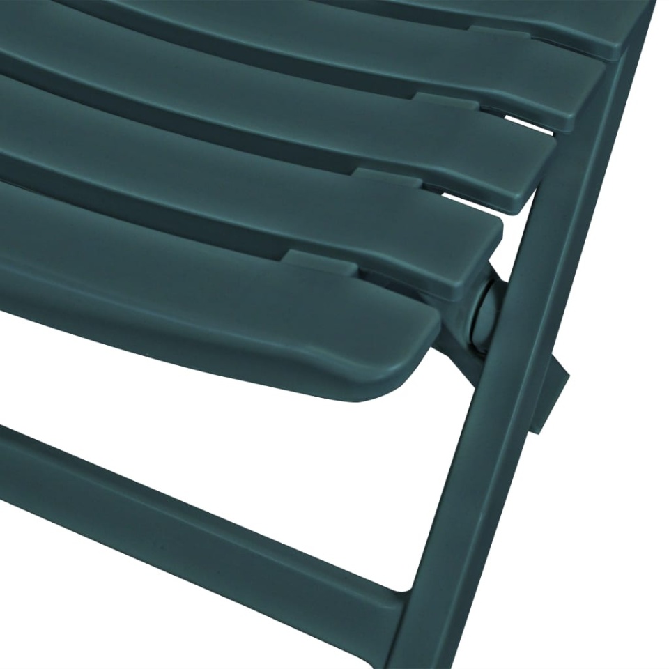 Set mobilier bistro pliabil, 3 piese, verde, plastic - 3 | YEO