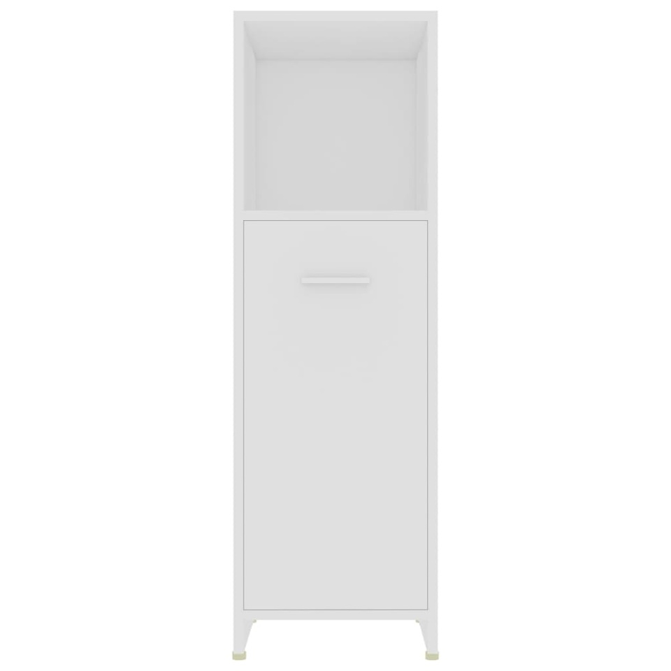Set mobilier de baie, 4 piese, alb - 4 | YEO