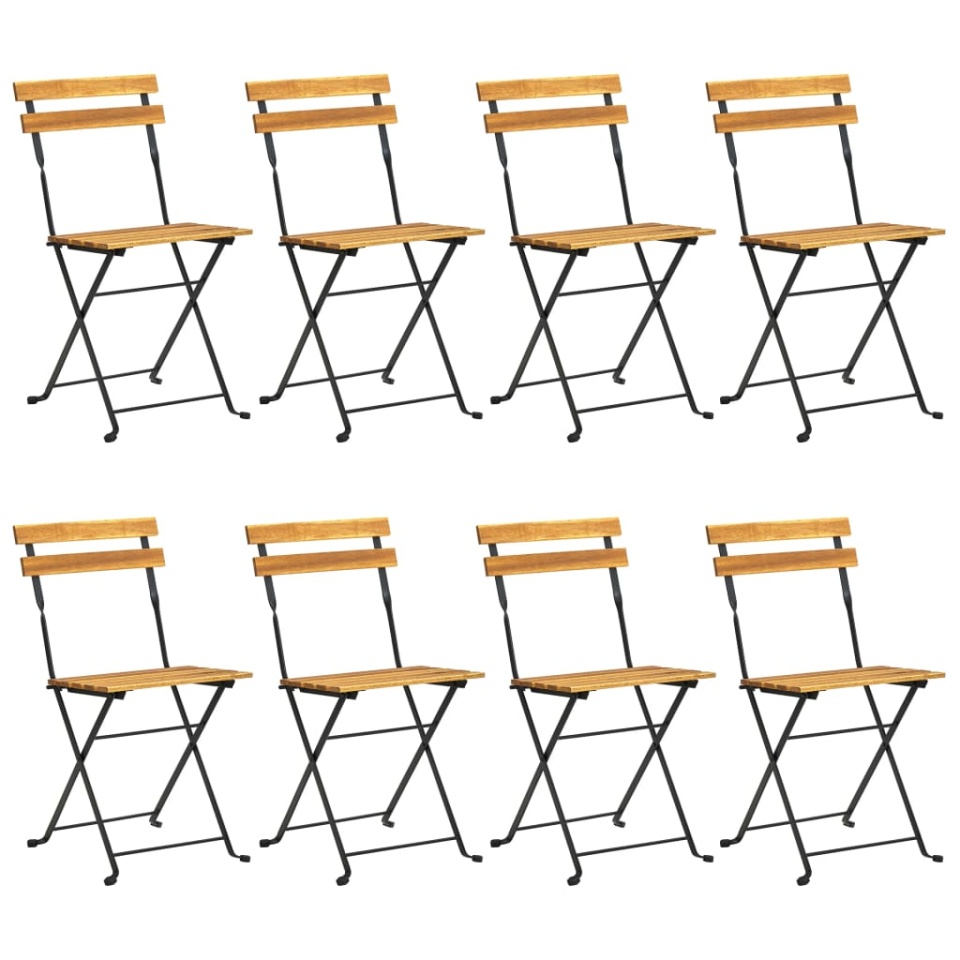 Set mobilier de exterior pliabil, 9 piese, lemn masiv de acacia - 1 | YEO