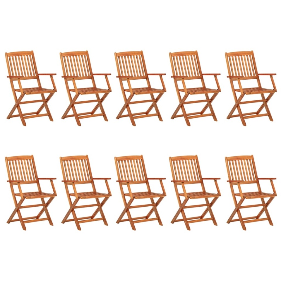 Set mobilier de grădină 11 piese 220x90x75cm, lemn masiv acacia - 2 | YEO