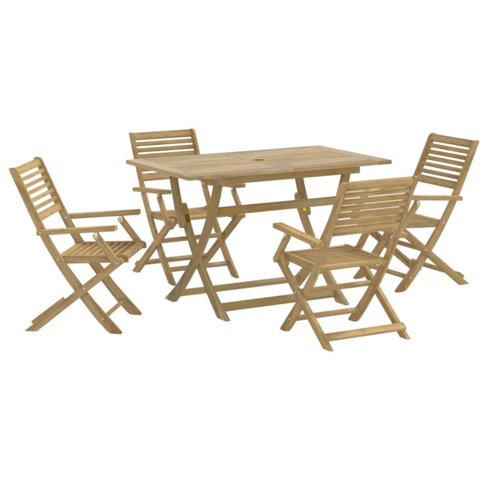 Set mobilier de grădină, 5 piese, lemn masiv de acacia - 1 | YEO