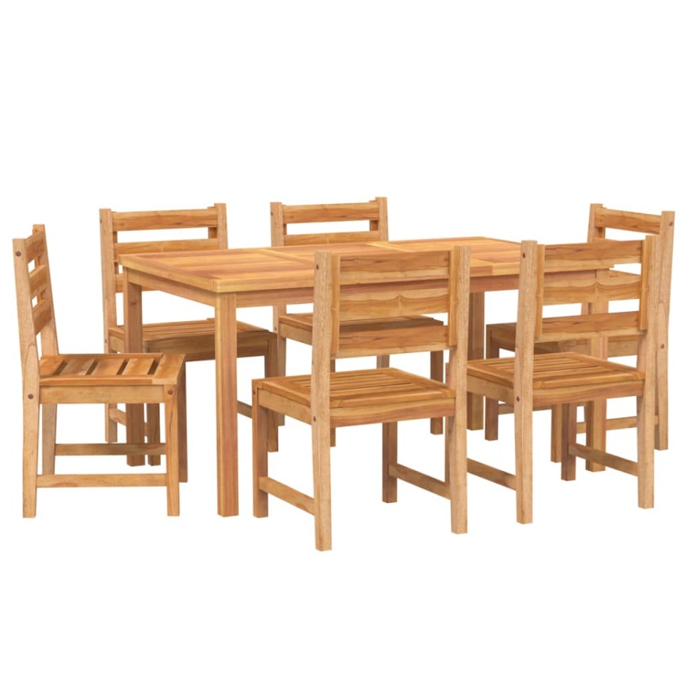 Set mobilier de grădină, 7 piese, lemn masiv de tec - 2 | YEO