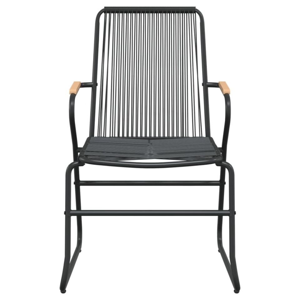 Set mobilier de grădină, 7 piese, negru, ratan PVC - 4 | YEO