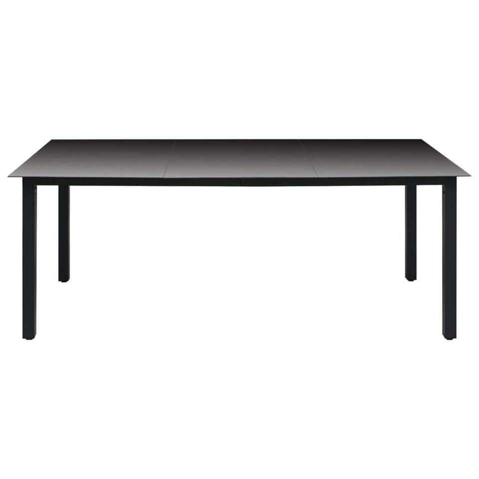 Set mobilier de grădină, 7 piese, negru - 3 | YEO