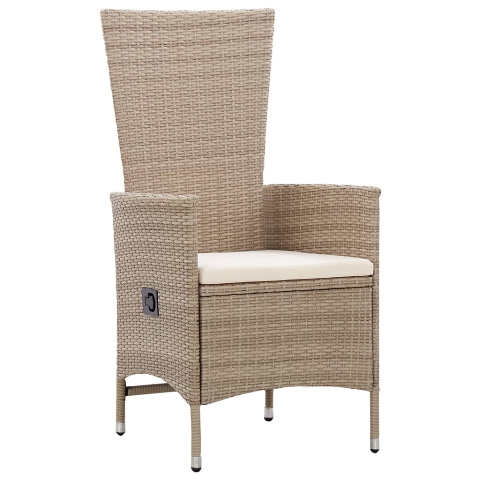 Set mobilier de grădină, cu perne, 3 piese, bej - 2 | YEO
