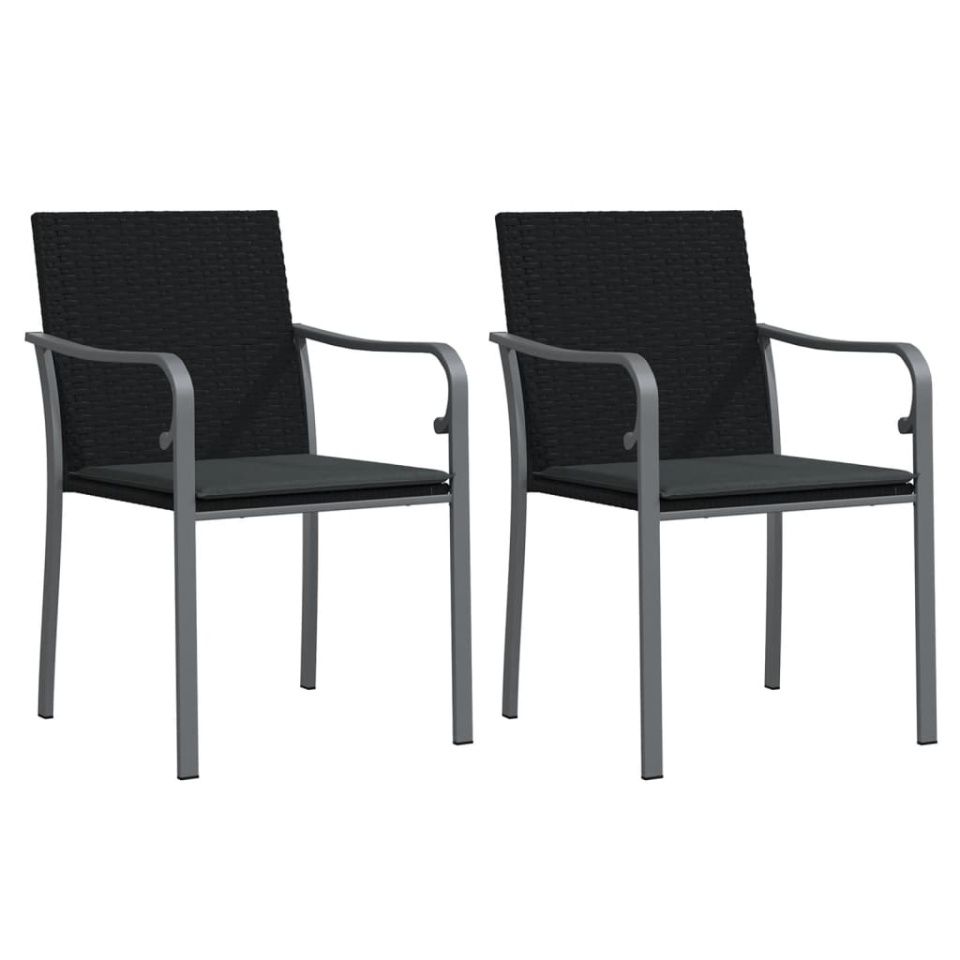 Set mobilier de grădină cu perne, 3 piese, poliratan și oțel - 3 | YEO