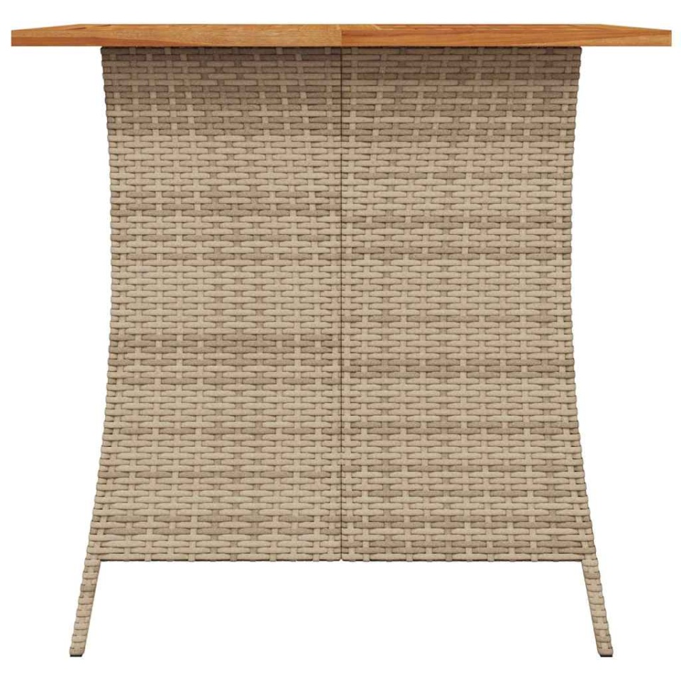 Set mobilier de grădină cu perne, 5 piese, bej, poliratan - 3 | YEO