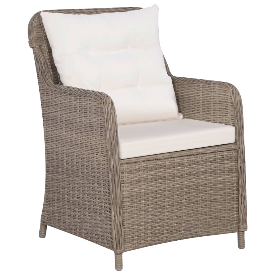 Set mobilier pentru grădină, 7 piese, maro - 3 | YEO