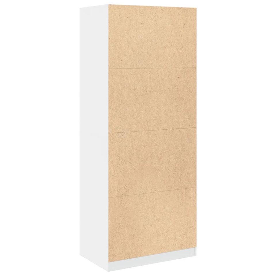 Șifonier, alb, 80x50x200 cm, lemn prelucrat - 4 | YEO