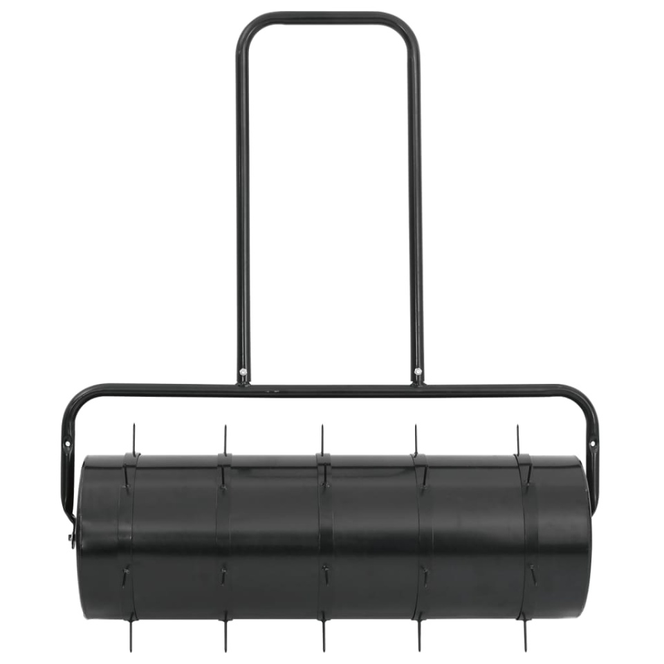 Tăvălug gazon de grădină cleme de aerisire negru 63 L fier/oțel - 1 | YEO