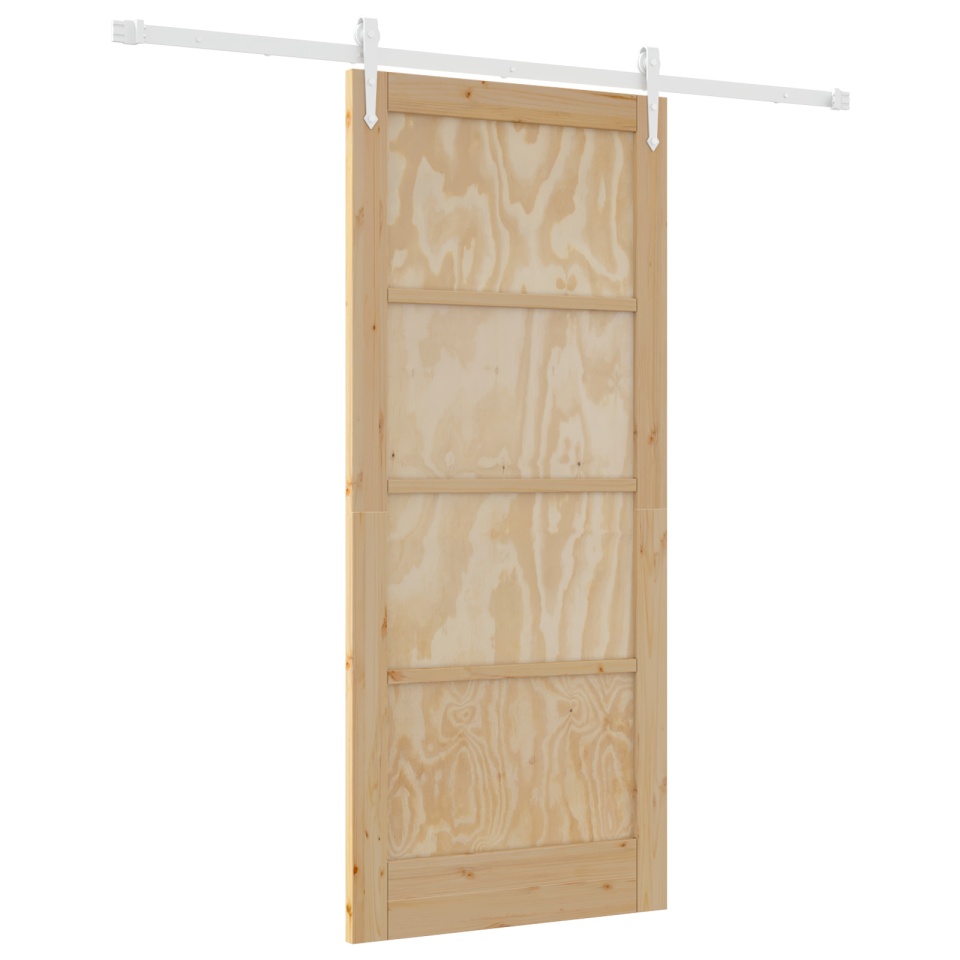 Ușa glisantă cu set de accesorii 86x198.5 cm din lemn masiv de pin, Ușa de interior ORKDAL 86x198.5x4 cm din lemn masiv de pin - 1 | YEO