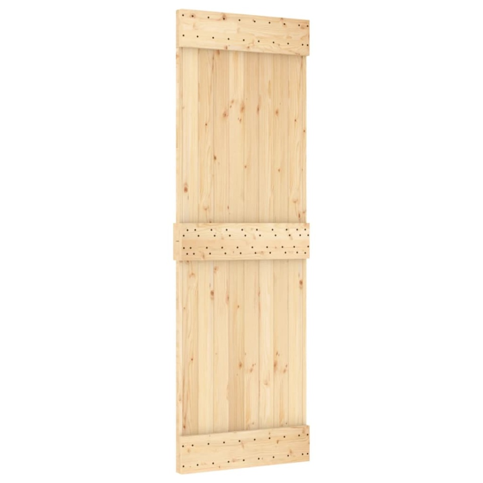 Ușă glisantă cu set de feronerie 70x210 cm, lemn masiv de pin - 2 | YEO