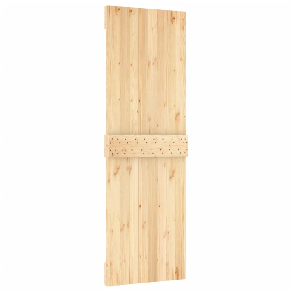 Ușă glisantă cu set de feronerie 70x210 cm, lemn masiv de pin - 3 | YEO