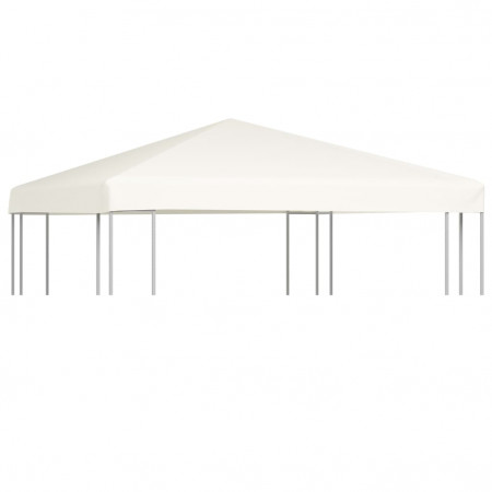 Acoperiș de pavilion, 310 g/m², alb crem, 3 x 3 m