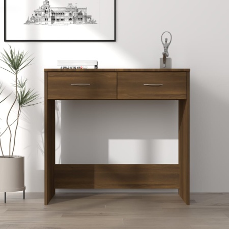 Birou, stejar maro, 80x40x75 cm, lemn prelucrat